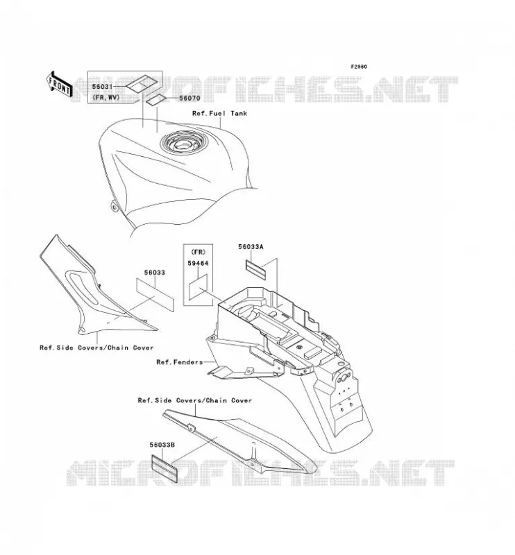 LABEL Kawasaki MOTOS 1200 2002 ZZR1200  ZX1200-C1H