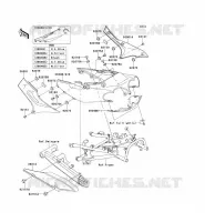 CACHE LAT&Eacute;RAL/GARDE CHAINE pour Kawasaki ZZR1200 2002