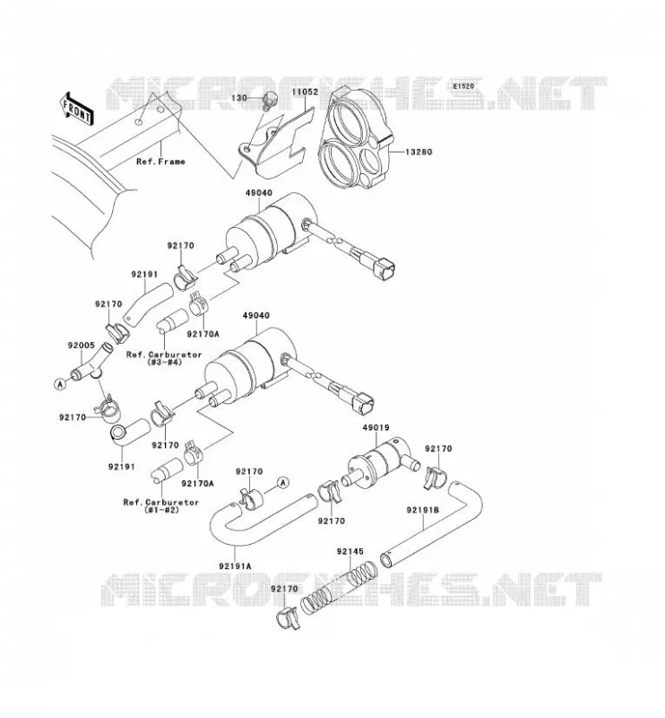 POMPE A ESSENCE Kawasaki MOTOS 1200 2002 ZZR1200  ZX1200-C1H