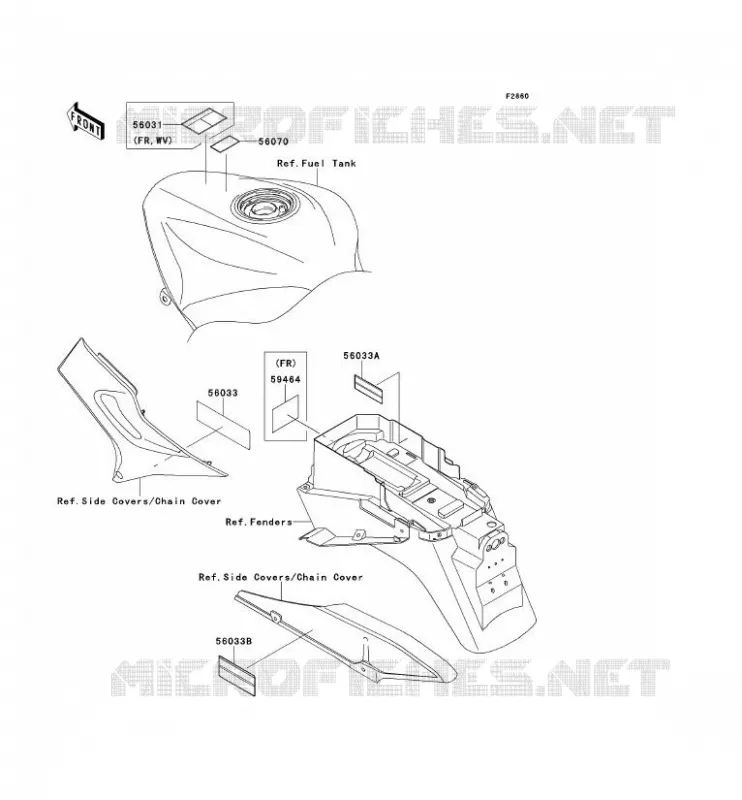 LABEL Kawasaki MOTOS 1200 2002 ZZR1200  ZX1200-C1H