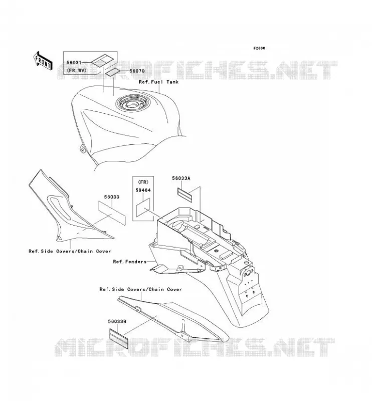 LABEL Kawasaki MOTOS 1200 2002 ZZR1200  ZX1200-C1H