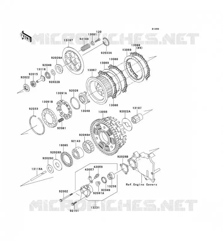 EMBRAYAGE Kawasaki MOTOS 1200 2002 ZZR1200  ZX1200-C1H
