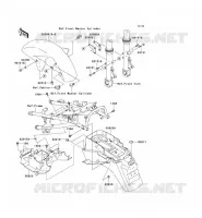 GARDE BOUE pour Kawasaki ZZR1200 2003