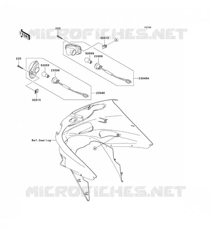 CLIGNOTANTS Kawasaki MOTOS 1200 2003 ZZR1200  ZX1200-C2