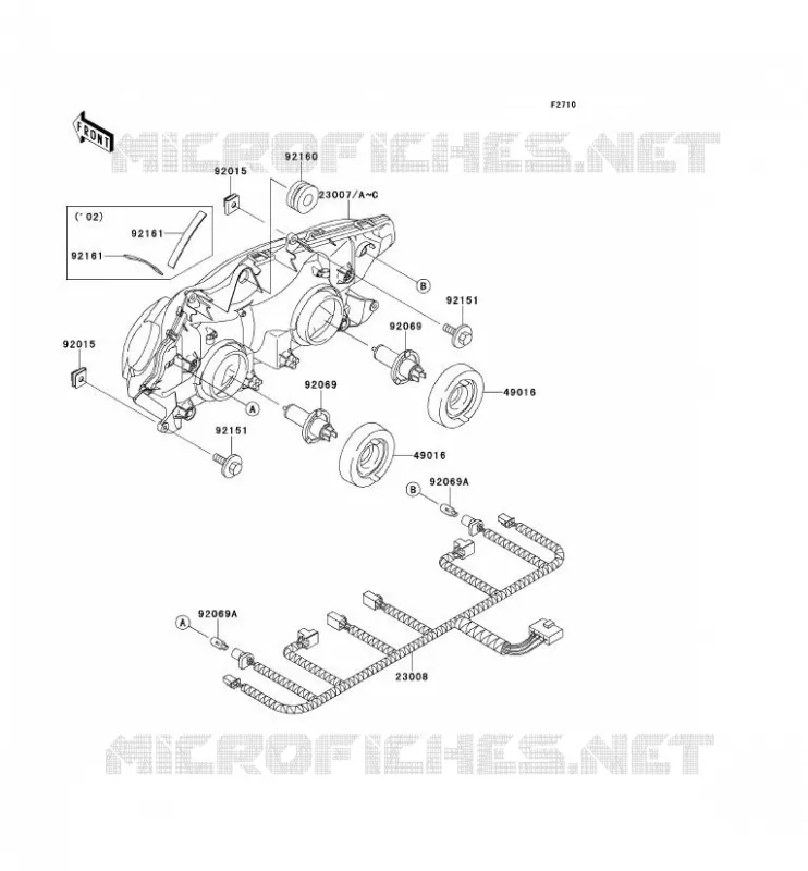 OPTIQUE(S) Kawasaki MOTOS 1200 2003 ZZR1200  ZX1200-C2H