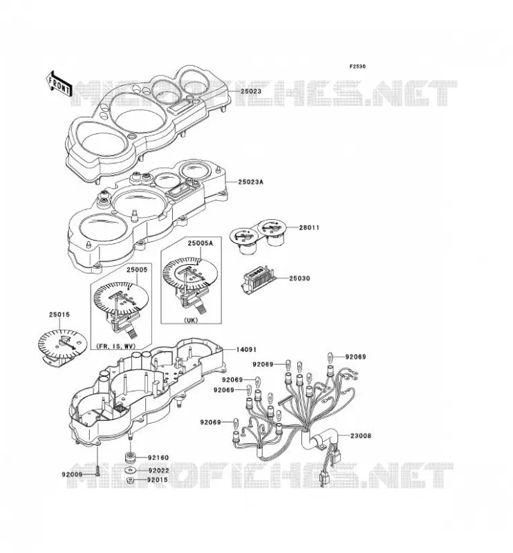COMPTEURS Kawasaki MOTOS 1200 2003 ZZR1200  ZX1200-C2H