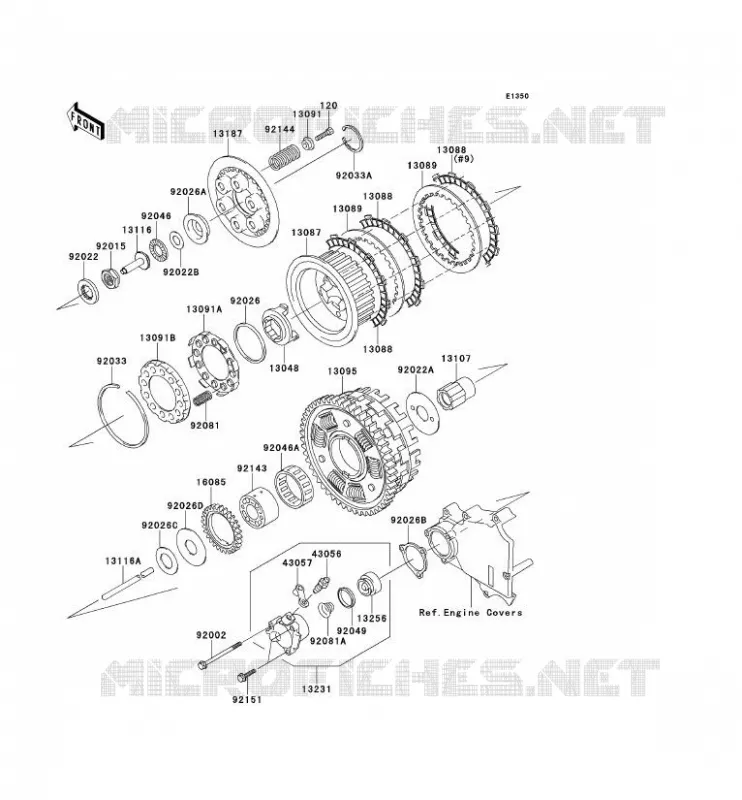 EMBRAYAGE Kawasaki MOTOS 1200 2003 ZZR1200  ZX1200-C2H