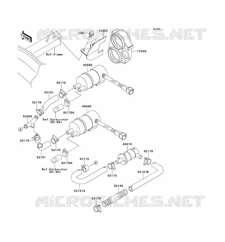 POMPE A ESSENCE Kawasaki MOTOS 1200 2003 ZZR1200  ZX1200-C2H
