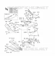 CACHE LAT&Eacute;RAL/GARDE CHAINE pour Kawasaki ZZR1200 2005
