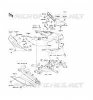 CACHE LAT&Eacute;RAL/GARDE CHAINE pour Kawasaki ZZR1200 2005