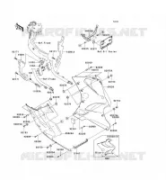 CARENAGE INFERIEUR pour Kawasaki ZZR1200 2005
