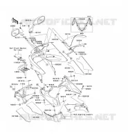 CARENAGE pour Kawasaki ZZR1200 2005