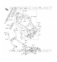 CH&Acirc;SSIS pour Kawasaki ZZR1200 2005