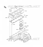 CYLINDRE/PISTON pour Kawasaki ZZR1200 2005