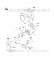 FREIN ARRIERE pour Kawasaki ZZR1200 2005