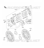 FREIN AVANT pour Kawasaki ZZR1200 2005