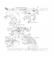 GARDE BOUE pour Kawasaki ZZR1200 2005