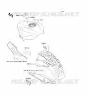 LABEL pour Kawasaki ZZR1200 2005