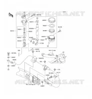 MAITRE CYLINDRE ARRI&Egrave;RE pour Kawasaki ZZR1200 2005