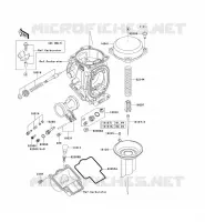 PI&Egrave;CES DE CARBURATEUR pour Kawasaki ZZR1200 2005