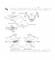 STICKER(BLEU) pour Kawasaki ZZR1200 2005