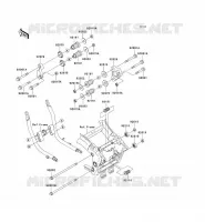 SUPPORT MOTEUR pour Kawasaki ZZR1200 2005
