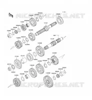 TRANSMISSION pour Kawasaki ZZR1200 2005