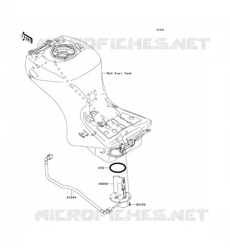 POMPE A ESSENCE Kawasaki MOTOS 1400 2006 ZZR1400  ZX1400A6F