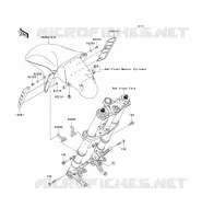 GARDE BOUE AVANT pour Kawasaki ZZR1400 2007