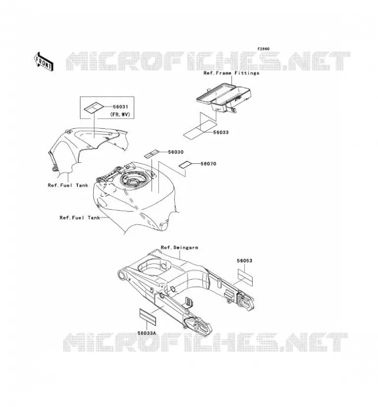 LABEL Kawasaki MOTOS 1400 2007 ZZR1400  ZX1400A7F
