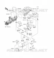 SYSTEME D'EVAPORATION CARBURANT(CA) pour Kawasaki ZZR1400 2011