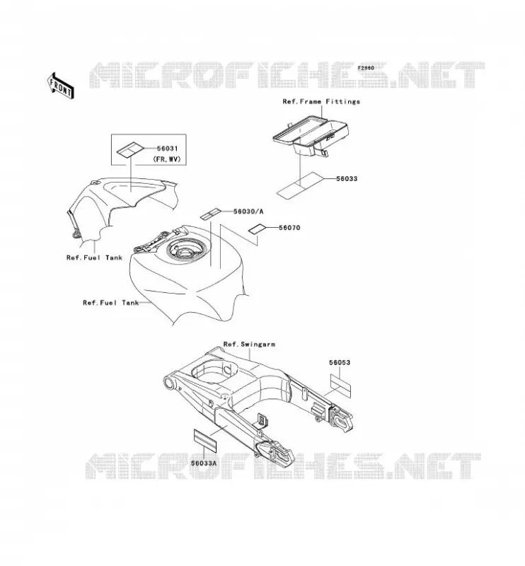 LABEL Kawasaki MOTOS 1400 2008 ZZR1400 ABS  ZX1400D8F