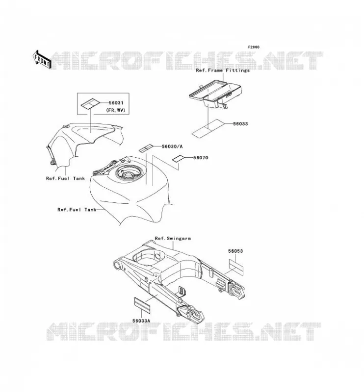 LABEL Kawasaki MOTOS 1400 2008 ZZR1400 ABS  ZX1400D8F