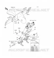 GARDE BOUE AVANT pour Kawasaki ZZR1400 2012