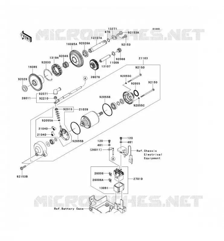 D&Eacute;MARREUR Kawasaki MOTOS 1400 2012 ZZR1400  ZX1400ECF