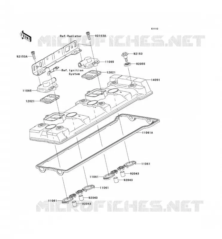 COUVRE CULASSE Kawasaki MOTOS 1400 2012 ZZR1400  ZX1400ECF