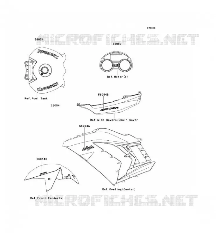 STICKER(RED) Kawasaki MOTOS 1400 2013 ZZR1400  ZX1400EDF