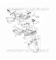 GARDE BOUE ARRI&Egrave;RE pour Kawasaki ZZR1400 ABS 2014