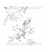 GARDE BOUE AVANT pour Kawasaki ZZR1400 ABS 2013