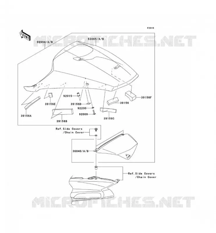 ACCESSOIRE (COUVRE SELLE) Kawasaki MOTOS 1400 2013 ZZR1400 ABS  ZX1400FDFA