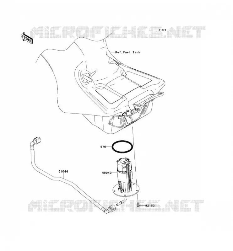 POMPE A ESSENCE Kawasaki MOTOS 1400 2013 ZZR1400 ABS  ZX1400FDFA