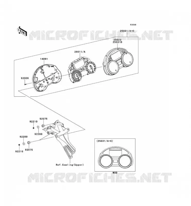 COMPTEURS Kawasaki MOTOS 1400 2014 ZZR1400 ABS  ZX1400FEF