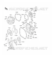 COUVERCLES MOTEUR  400 kawasaki-moto 1991 ZXR400 C_06