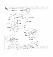 GARDE BOUE pour Kawasaki ZXR400 1991