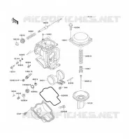 PI&Egrave;CES DE CARBURATEUR  400 kawasaki-moto 1991 ZXR400 C_12