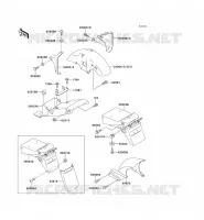 GARDE BOUE pour Kawasaki ZXR400 1991