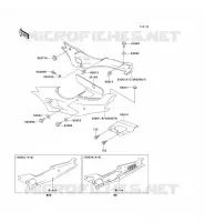 CACHE LAT&Eacute;RAL/GARDE CHAINE(2/2) pour Kawasaki ZXR400 1994