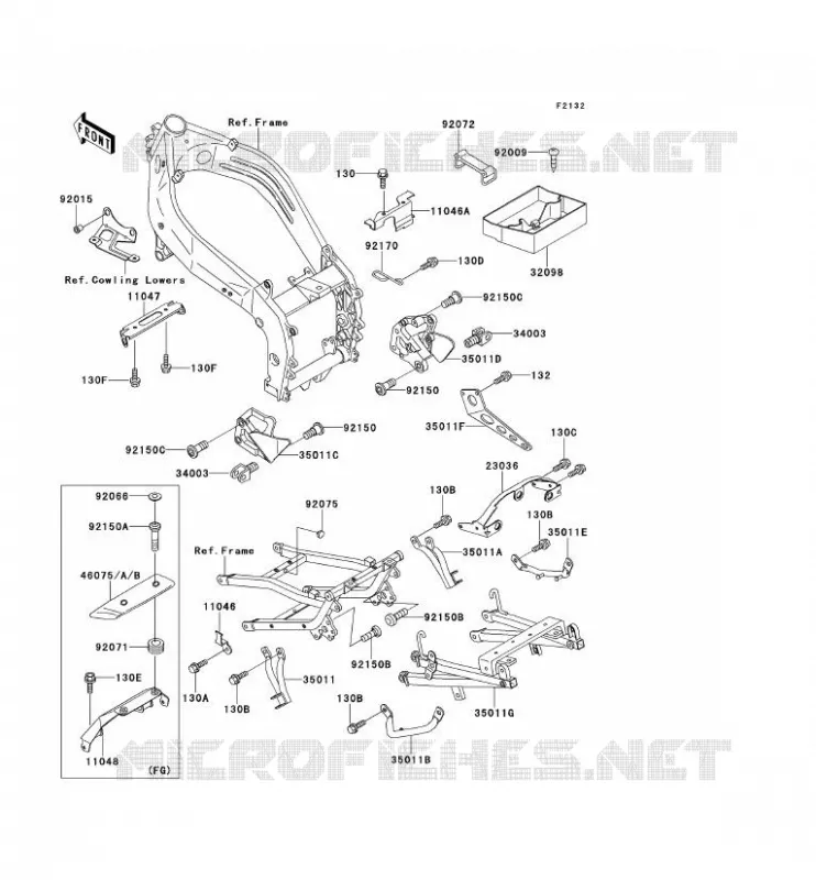 SUPPORT BATTERIE Kawasaki MOTOS 400 1995 ZXR400  ZX400-L5