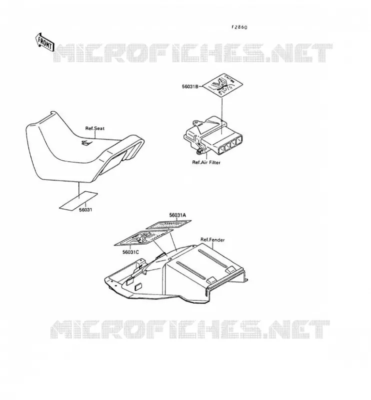 LABEL Kawasaki MOTOS 500 1989 GPX500R  ZX500-B2