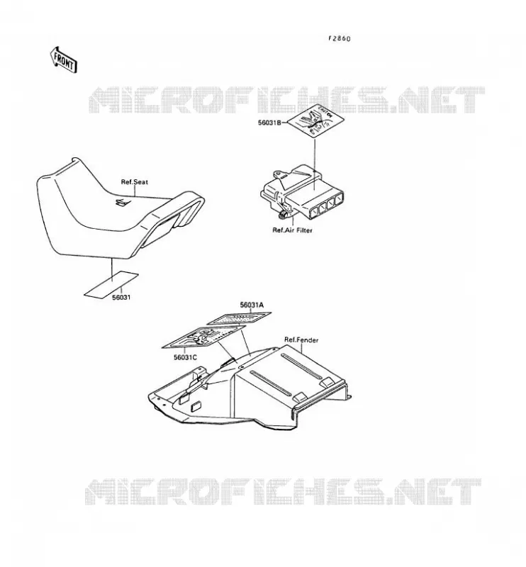 LABEL Kawasaki MOTOS 500 1990 GPX500R  ZX500-B3